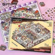 City Square Miniature Collection DIY Sticker Book V12